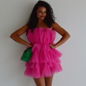 Barbie Tulle Tiered Mini Dress